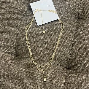 Kendra Scott mini Elisa triple strand necklace